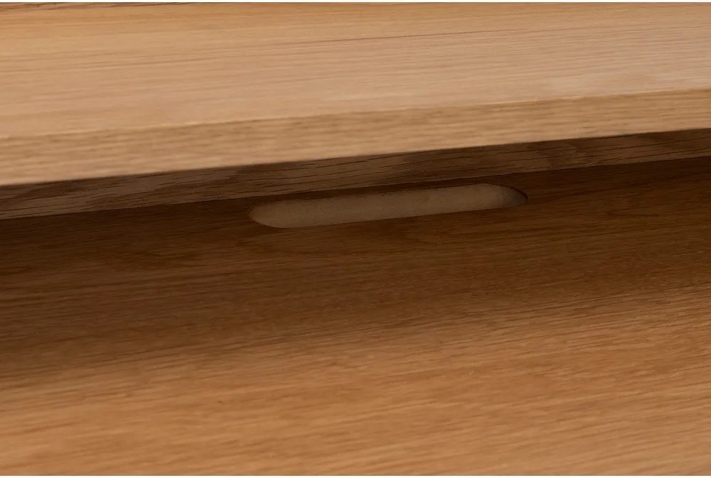 Pracovný stôl s doskou v dubovom dekore so sekretárom 60x120 cm Giorgio – White Label