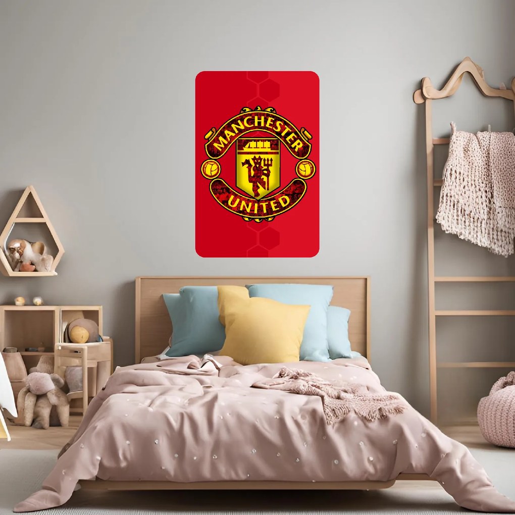 Textilná nálepka na stenu "Manchester United FC"