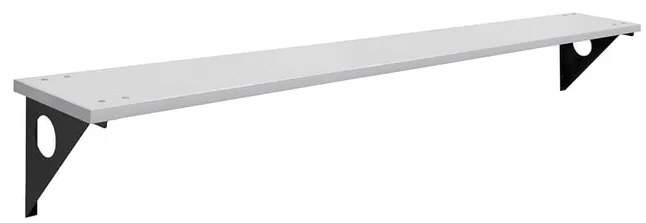 Lavička s uchytením na stenu STADIUM, 1500 mm, šedá