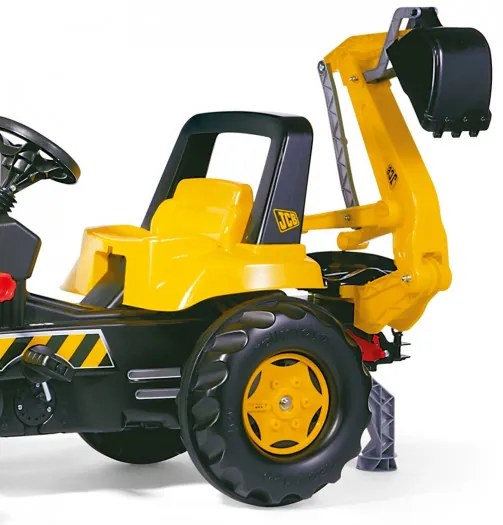 Šlapací traktor JCB s prednou aj zadnou lyžicou Rolly Toys 812004