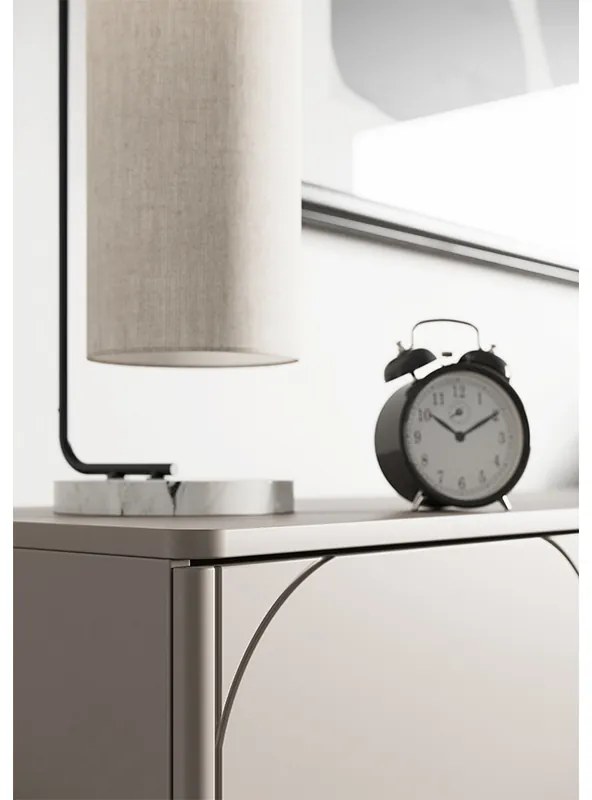 Komoda Sonatia II 150 cm trojdverová na guľatých nohách - kašmír