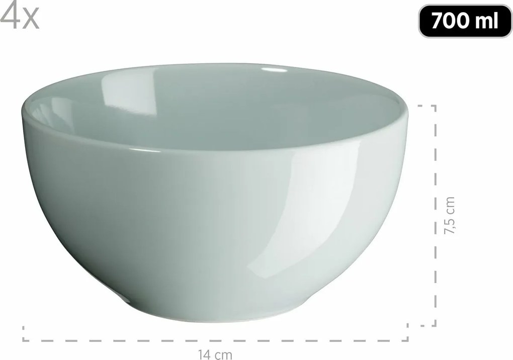 Mäser 16-dielna súprava riadu PASTEL SELECTION –mätová