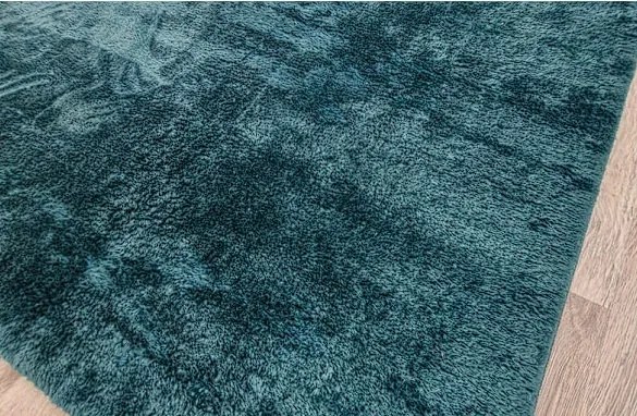 HU Zelený koberec Plush Deluxe Flaškova-zelena Rozmer: 50x80 cm