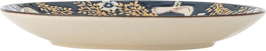 Modrý dezertný kameninový tanier ø 16 cm Hezha – Bloomingville