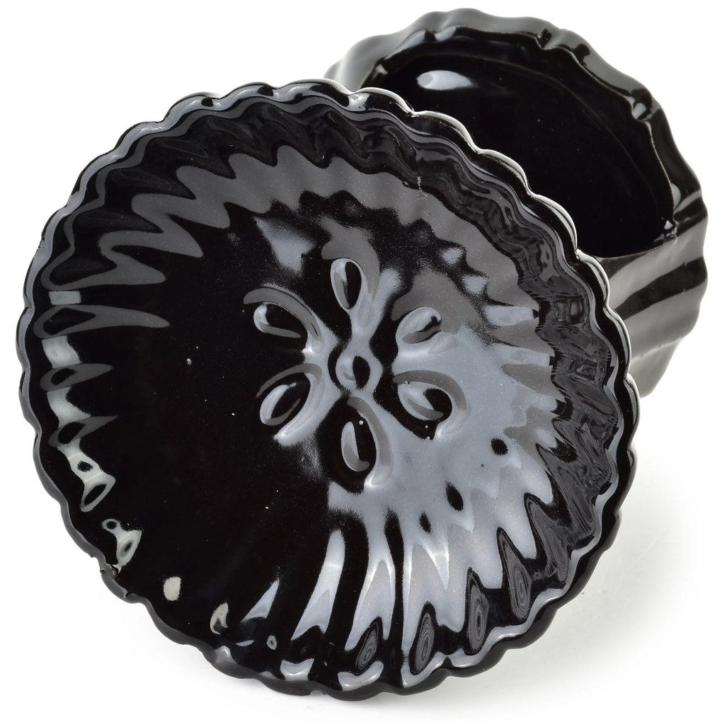 Keramická aroma lampa LOLOS 9,5 cm čierna