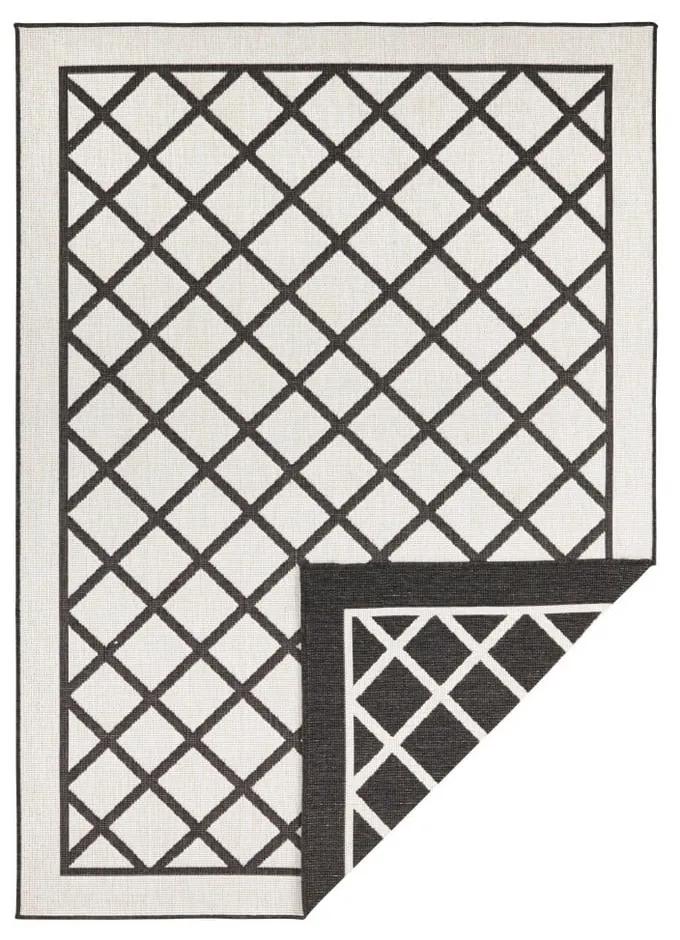 Čierno-krémový vonkajší koberec Bougari Sydney, 170 x 120 cm