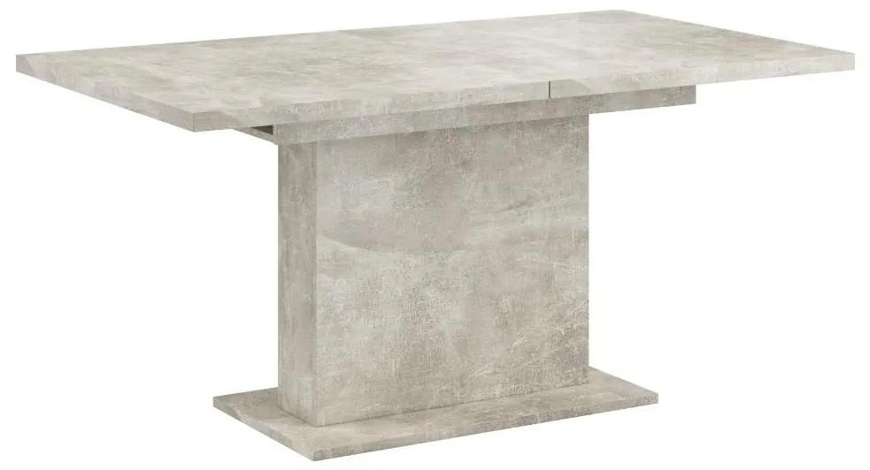 Tempo Kondela Jedálenský rozkladací stôl, betón, 160-200x90 cm, BOBA