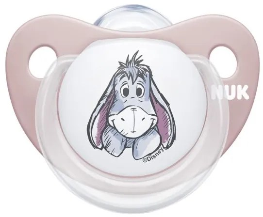 NUK Dojčenský cumlík Trendline NUK Disney Medvedík Pú 6-18m ružový BOX