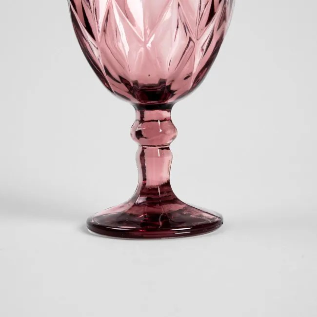 Sada štyroch pohárov LUNNA na víno, ružové 747663 340 ml (4 ks)