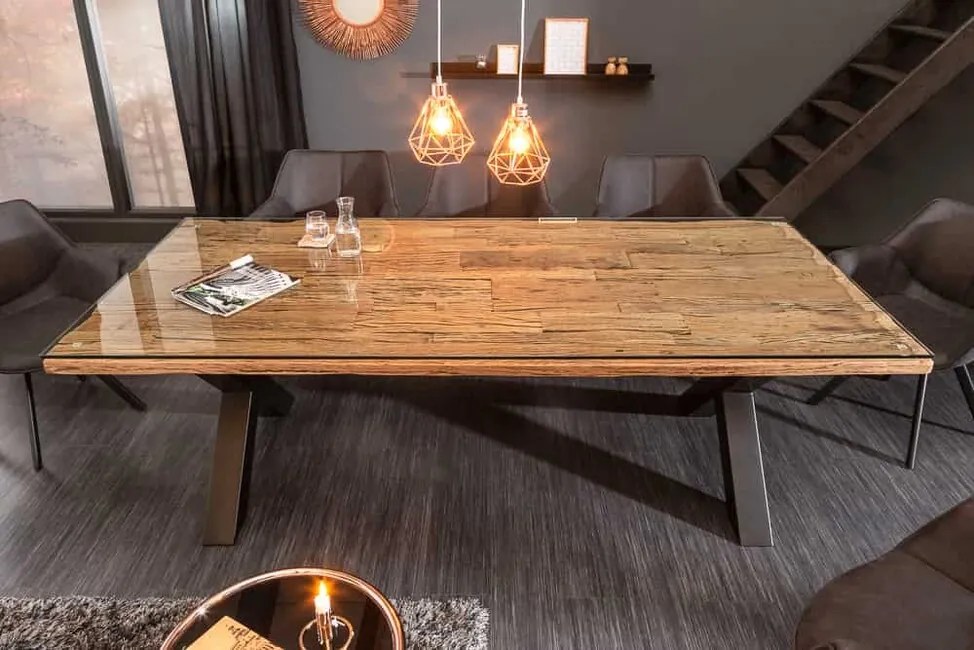 Luxusný jedálenský stôl z masívu Barracuda X Teak 220cm