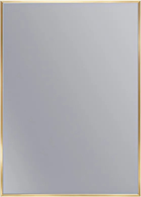 Erga Rectangle, obdĺžnikové zrkadlo 50x70 cm, zlatý rám, ERG-V01-RECTAGLE-5070-GD