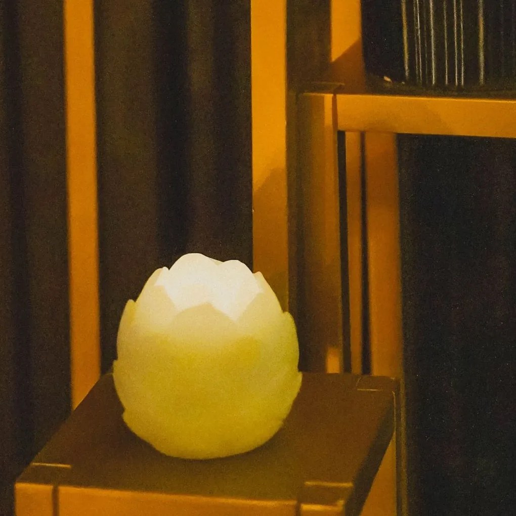 SIRIUS LED svíčky lotosové květy DIA, sada 2 kusy, modrá