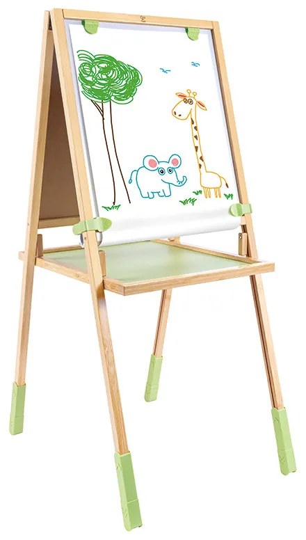 Bambusová tabuľa na kreslenie na stojane