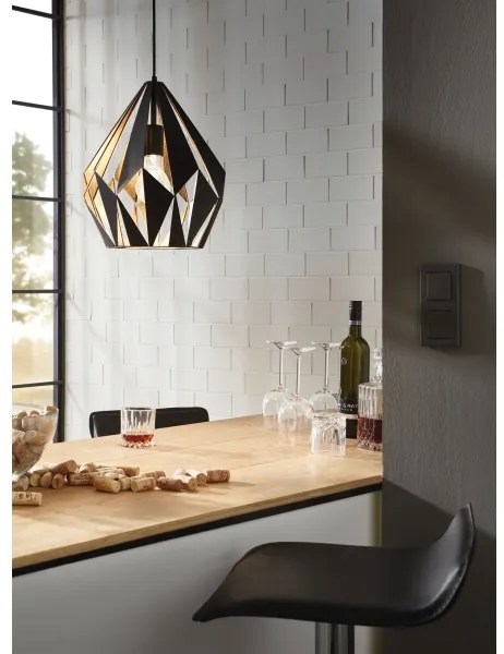 Eglo 49931 - Závesné svietidlo CARLTON 1 1xE27/60W/230V