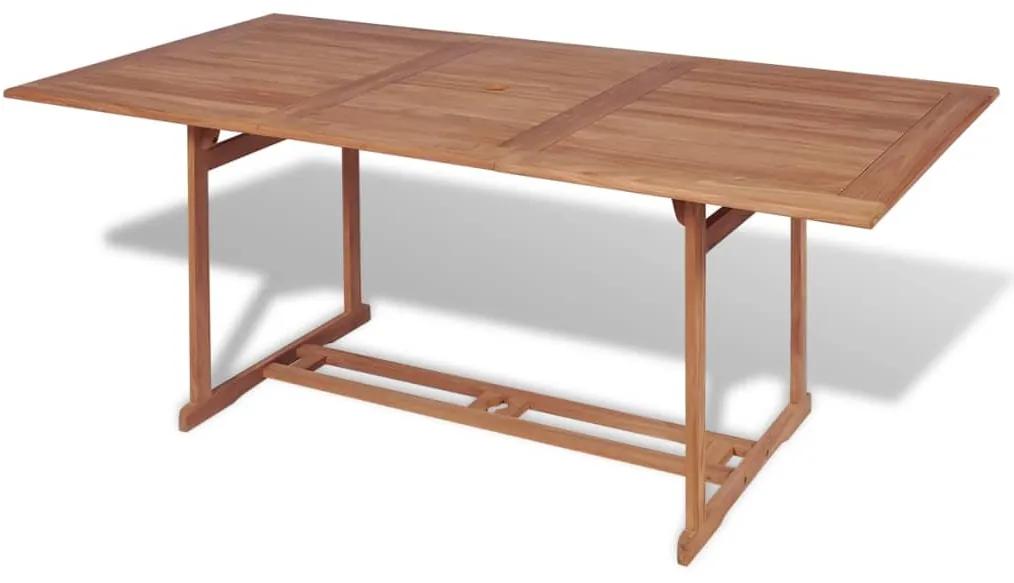 Záhradný stôl 180x90x75 cm, tíkový masív