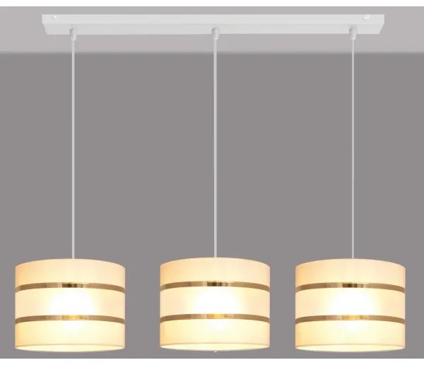 Luster na lanku HELEN 3xE27/15W/230V krémová