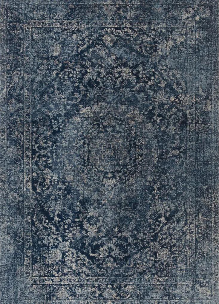 Koberce Breno Kusový koberec BELIZE 72412/500, modrá, viacfarebná,67 x 130 cm