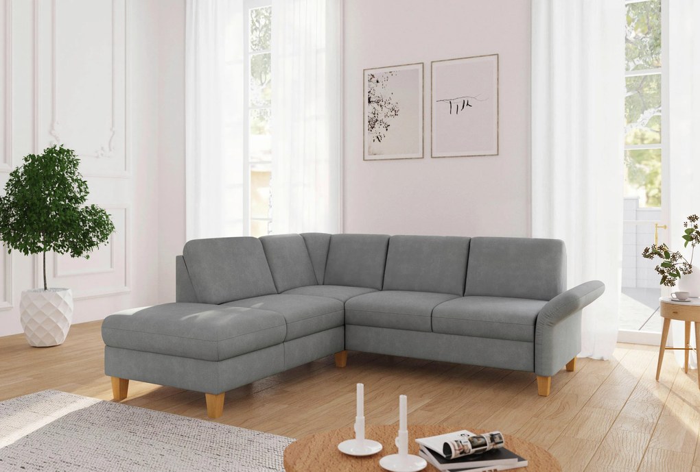 XXXLutz ROHOVÁ SEDAČKA, textil, sivá Sit & More - Sedačky - 000144016154