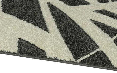 Koberce Breno Kusový koberec PORTLAND 57/RT4E, čierna, viacfarebná,80 x 140 cm
