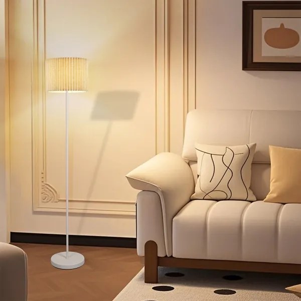 Brilagi - Stojacia lampa NORDIC WAVE 1xE27/15W/230V ľan/biela