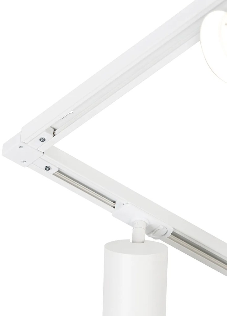 Moderný koľajnicový systém s 5 reflektormi biely 1-fázový GU10 70mm - Iconic Jeana Luxe