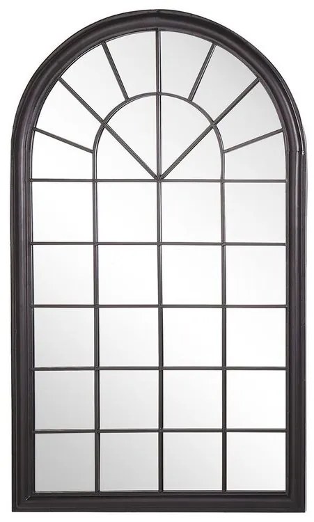 Nástenné zrkadlo 77 x 130 cm čierne TREVOL  Beliani