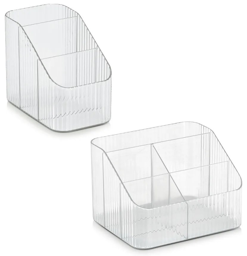 Zeller Present Kozmetický stojan, organizér na stôl s 3 priehradkami PETITE