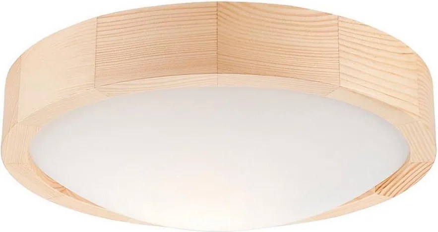 Stropné svietidlo NATURAL SLIM 1xE27/60W/230V ø 27 cm borovica