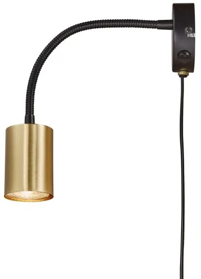 Nordlux - Nástenné svietidlo EXPLORE 1xGU10/7W/230V mosadz
