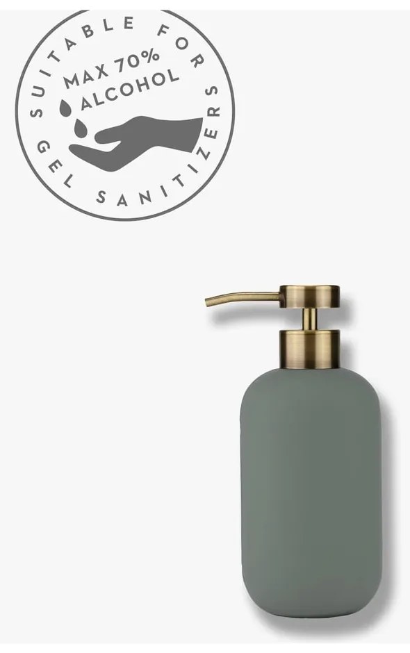 Zelený keramický dávkovač mydla 200 ml Lotus – Mette Ditmer Denmark
