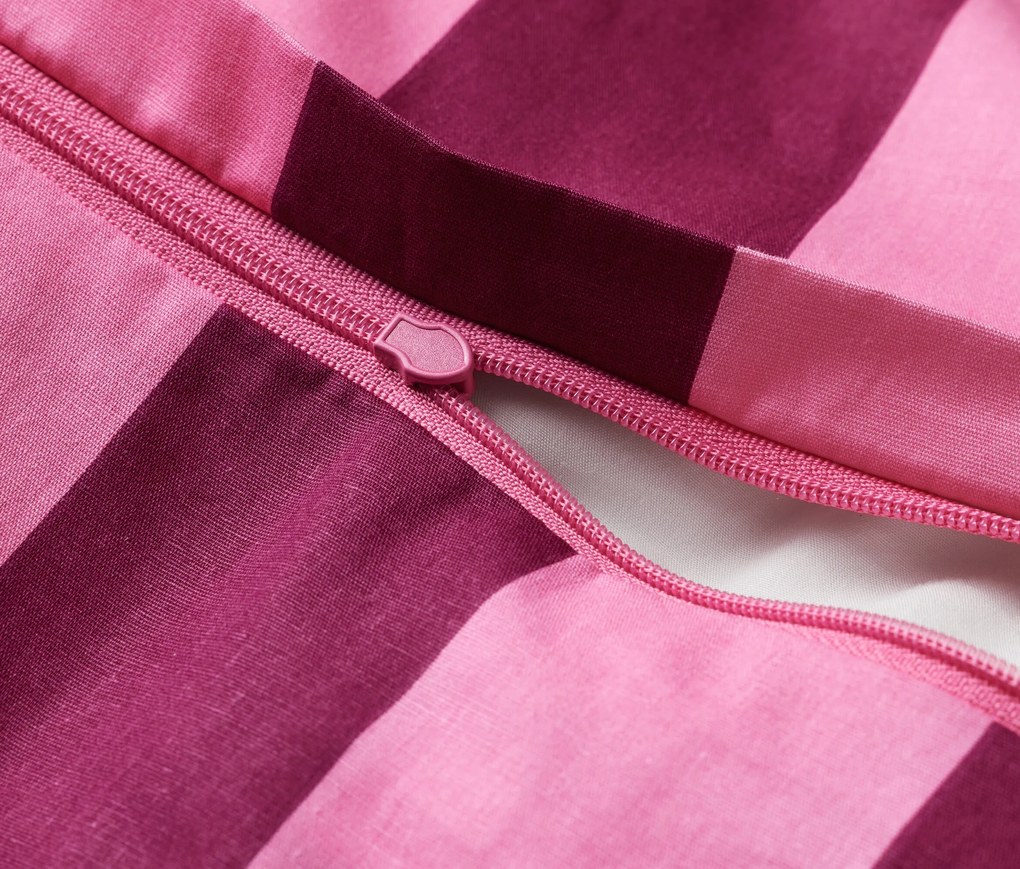 Posteľná bielizeň z perkálu, bordovočervená, štandardná veľkosť