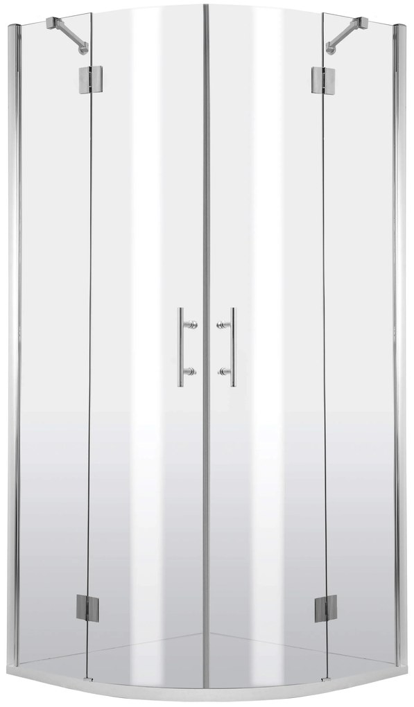 Deante Abelia, štvrťkruhový sprchový kút s výklopnými dverami 80x80 cm, výška 200cm, 6mm číre sklo s ActiveCover, chrómový profil, DEA-KTA_052P