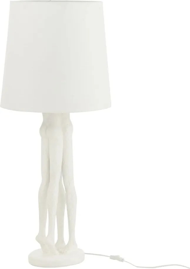 Biela stolná lampa súsošia ľudského páru Figurines – Ø 24*90 cm E27 / 60W
