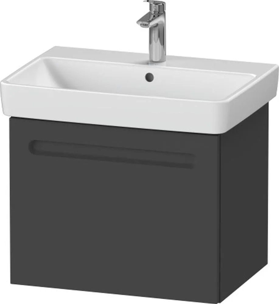 Duravit No. 1 skrinka 59x42.6x47.8 cm závesné pod umývadlo grafitová N14382049490000