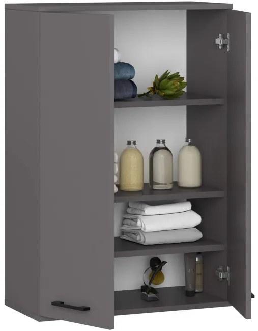 Kúpeľňová skrinka FIN H934 W64 2D grafitová