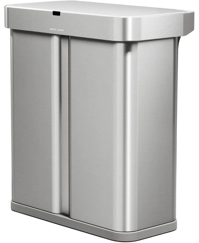 Simplehuman Bezdotykový kôš s hlasovým senzorom na triedený odpad 58 l, nehrdz. oceľ