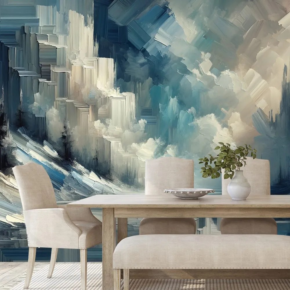 Tapeta impresionistická zimná krajina