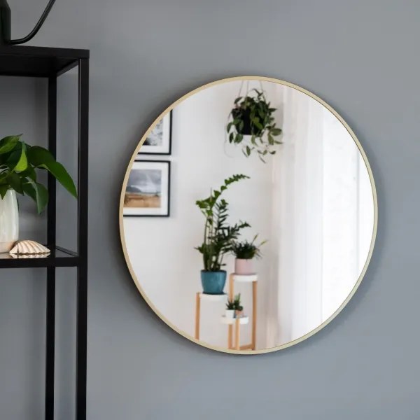 Baltica Design - LED zrkadlo s podsvietením BRIGHT 15W/230V 4500K Ø 60 cm IP65 zlaté