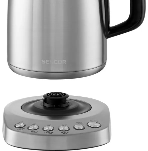 Sencor -  Rýchlovarná kanvica s termoreguláciou 1,7 l 2200W/230V nerez
