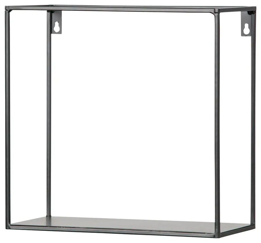 Súprava 2 čiernych nástenných políc WOOOD Meert