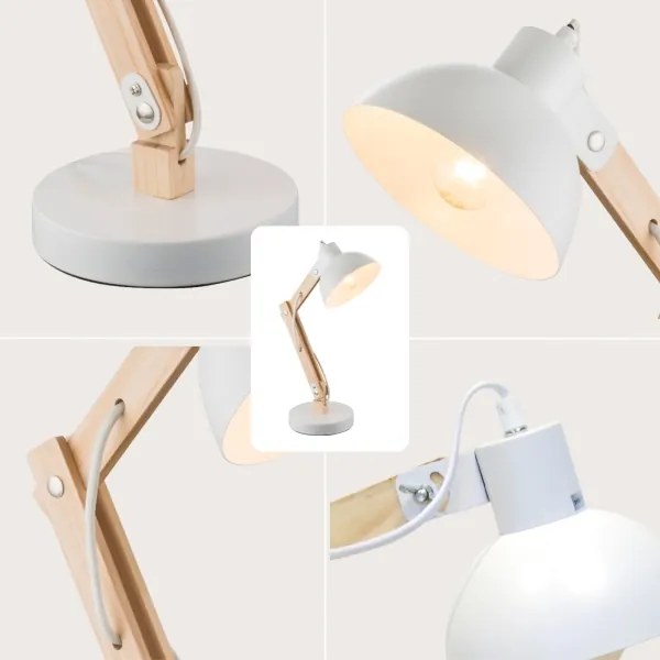 Brilagi - Stolná lampa FOCUS 1xE27/40W/230V biela