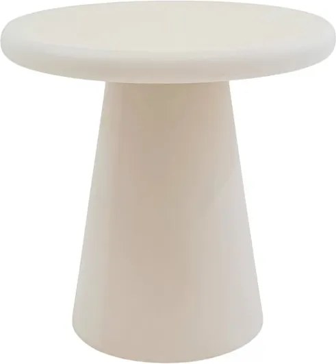Okrúhly konferenčný stolík Clav 45 cm - béžový