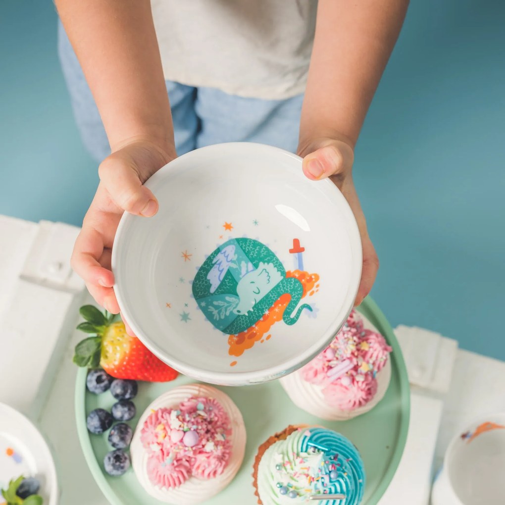 Bella Rose Detská porcelánová miska Drak 400 ml