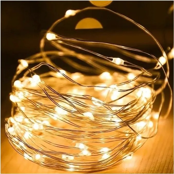 Vianočná svetelná reťaz 20 LED, teplá biela