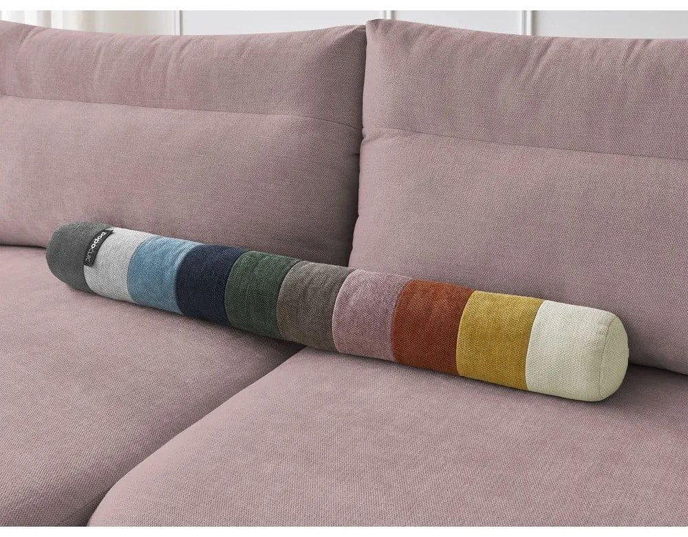 Svetloružová rohová pohovka Aden – Bobochic Paris