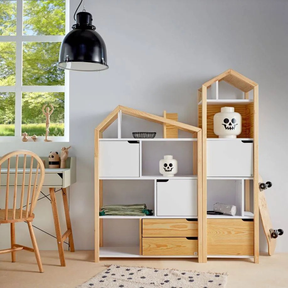 Bellamy Drevený regál Pheobe do detskej izby - Pine