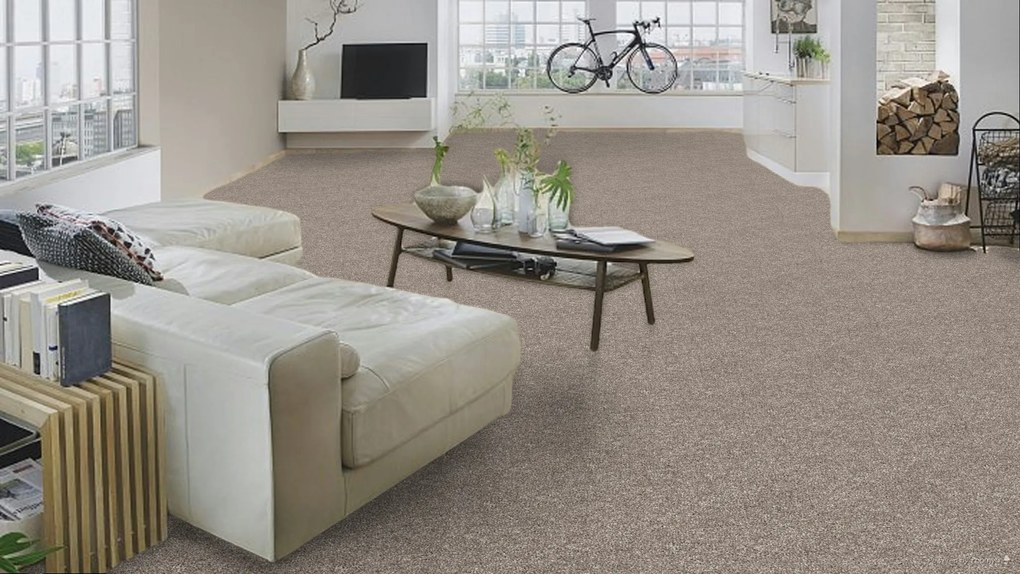 Lano, Koberec metráž Bloom 230, na mieru, šíře 4m,5m, hnedá, ab (mriežka), chodba / predsieň