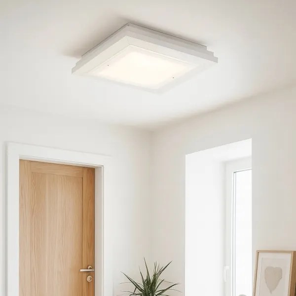 Argon 1865 - Stropné svietidlo TABOR 4xE27/15W/230V 42x42 cm biela