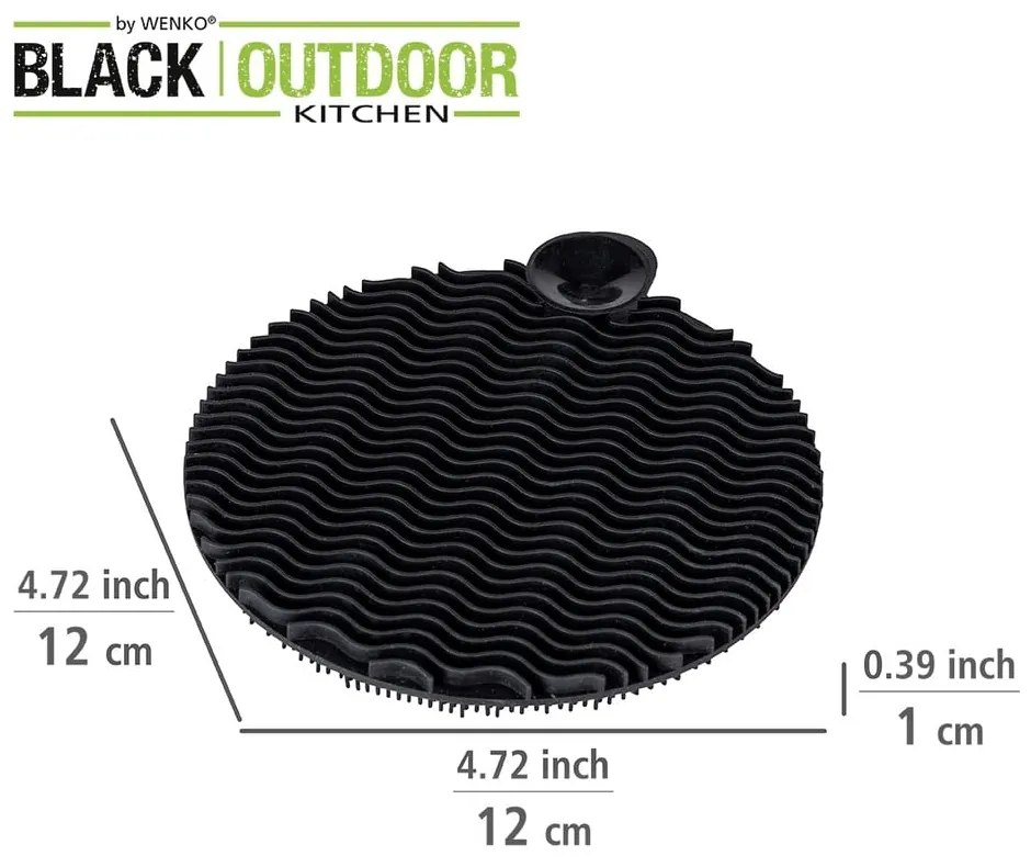 Súprava 2 silikonových špongií na umývanie riadu Wenko Black Outdoor Kitchen