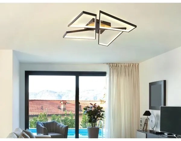 LED Stmievateľné stropné svietidlo LED/115W/230V 3000-6500K čierna + DO